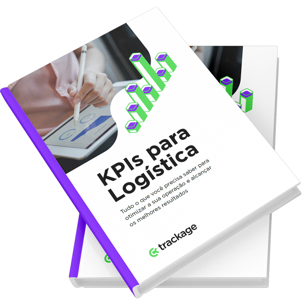 Trackage Agendamento de Carga e Descarga Ebook Mockup KPIs para Logistica