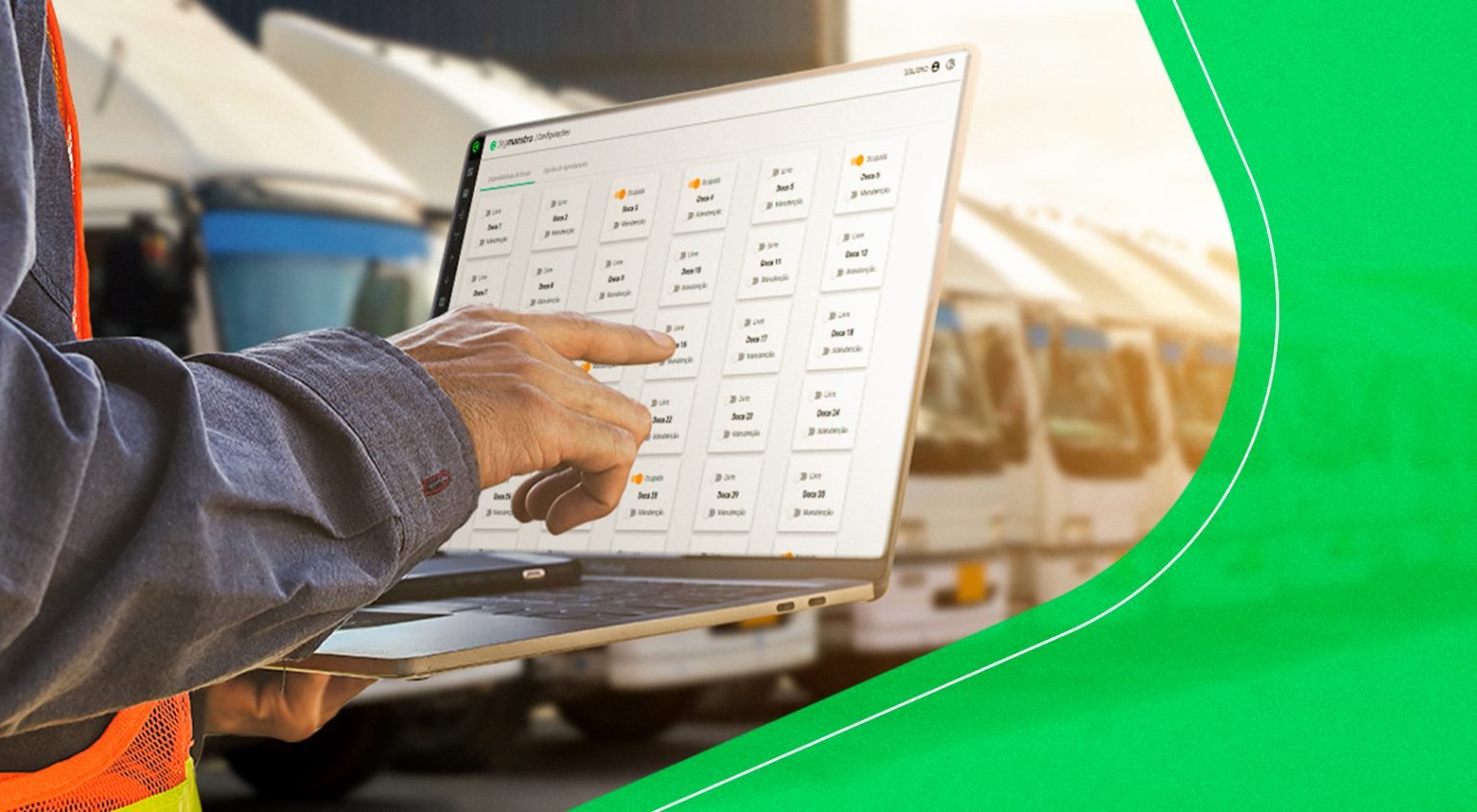 Benefícios do YMS Trackage Maestro para a operação